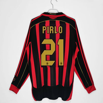 06-07 AC Milan Retro Final Home Away Long Short Sleeve