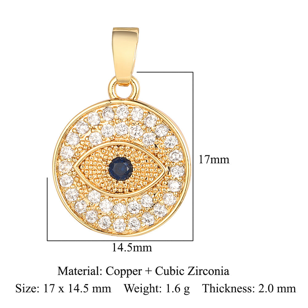 Star Universe Planet Copper Zircon Pendant