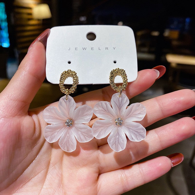 Versatile flower petal earrings