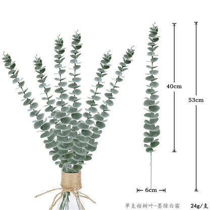 Simulation green plant eucalyptus leaves