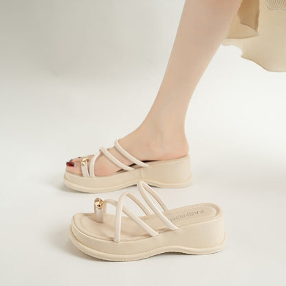 Platform slippers women's summer