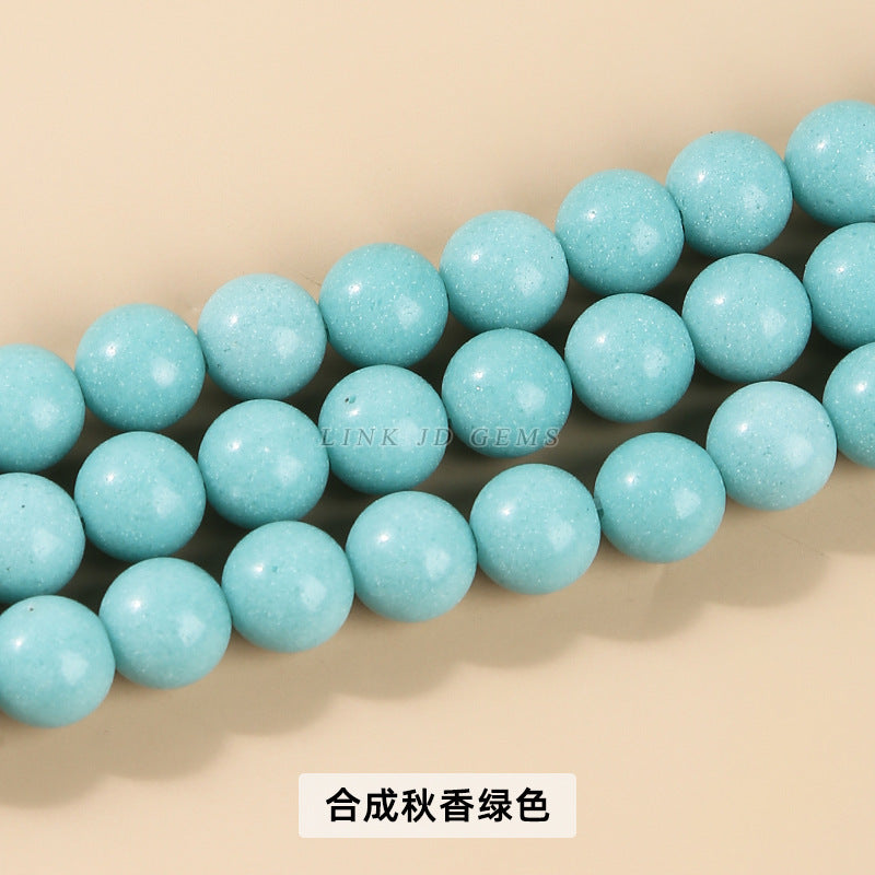 Luminous stone loose beads fluorescent stone beads