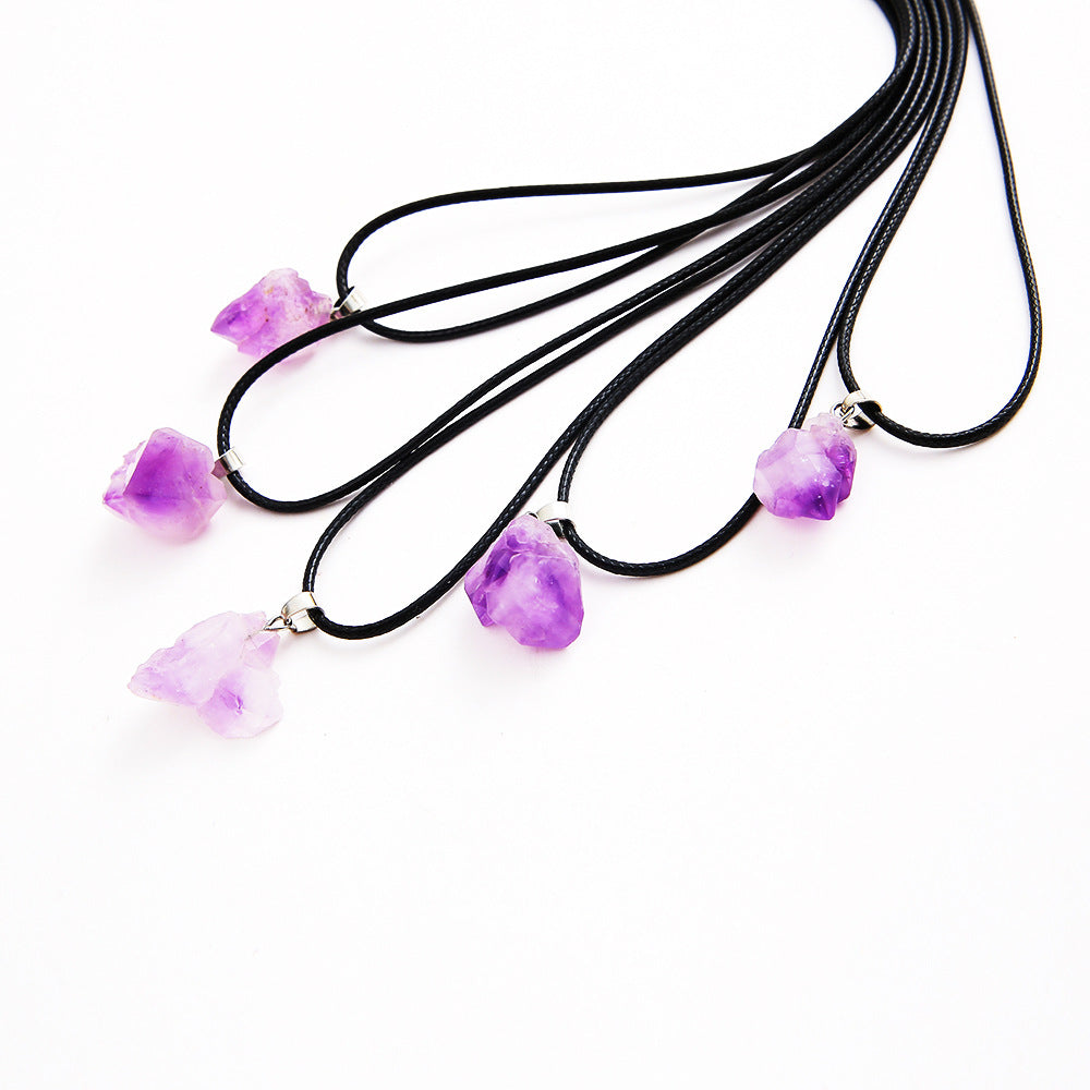 Lavender Amethyst Clavicle Necklace 5-Pack