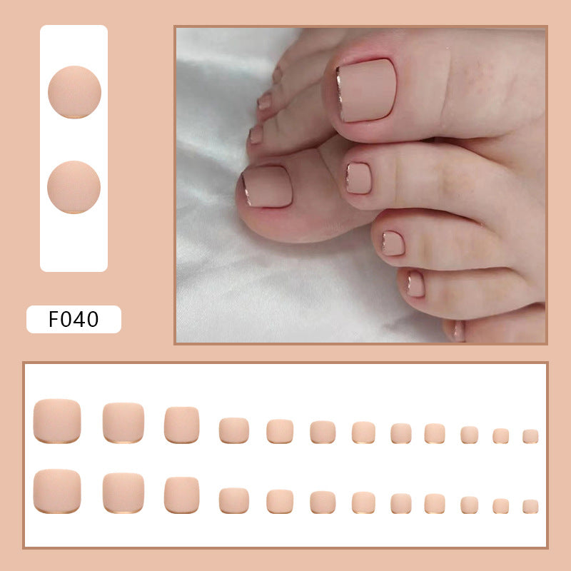 Detachable Fake Toe Nail Patches