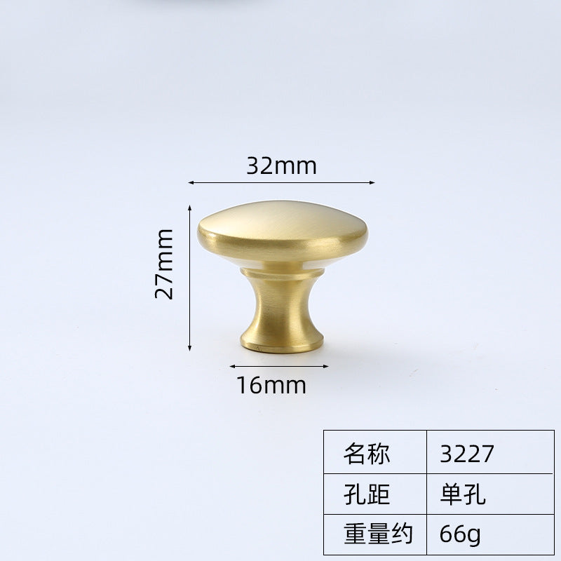 Cabinet door handle single hole round factory direct sales