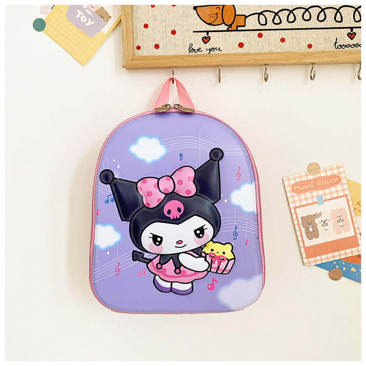 Cute eggshell panda bag baby school bag