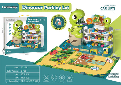 Dinosaur Mountain Track Car Adventure Parking Toy for Boys 3-4