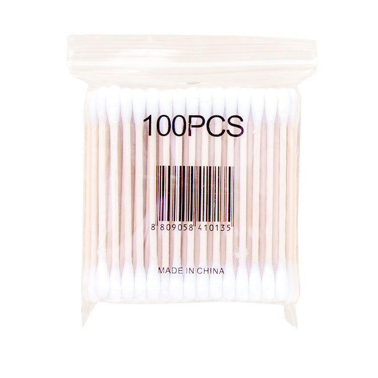 Disposable Cotton Swabs, Double-Ended Makeup Sticks