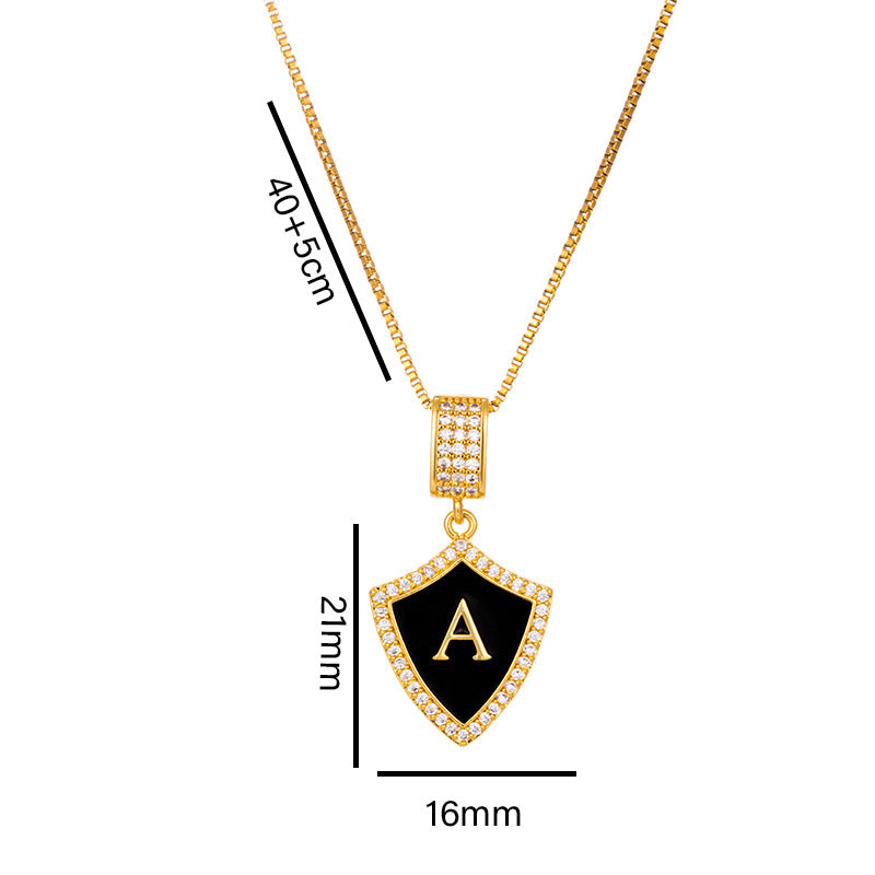 Alphabet Heart Pendant Necklace Wholesale Direct