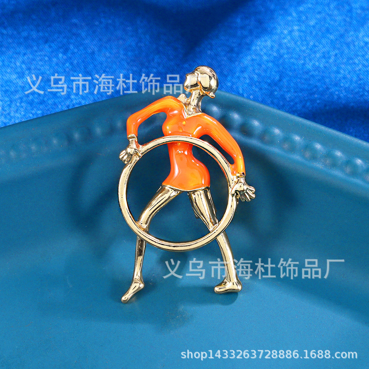 Gymnast brooch