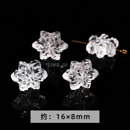 Natural white crystal jewelry accessories loose bead engraving