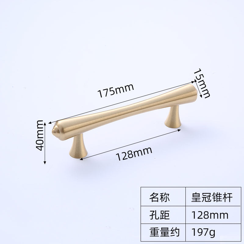 Drawer handle Brass long handle