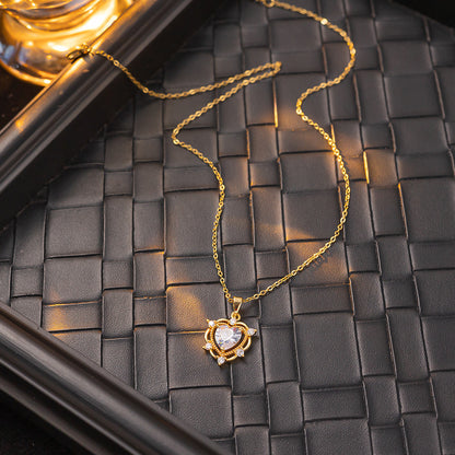 Zircon geometric necklace