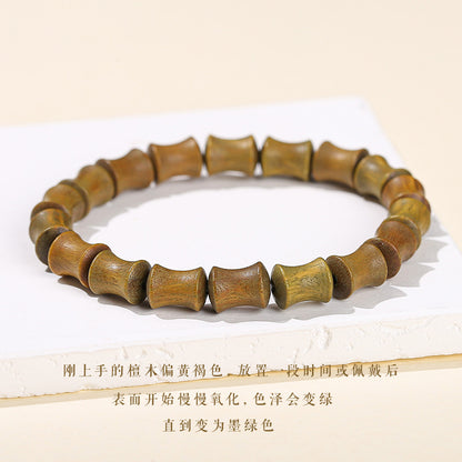 Green sandalwood bamboo bracelet