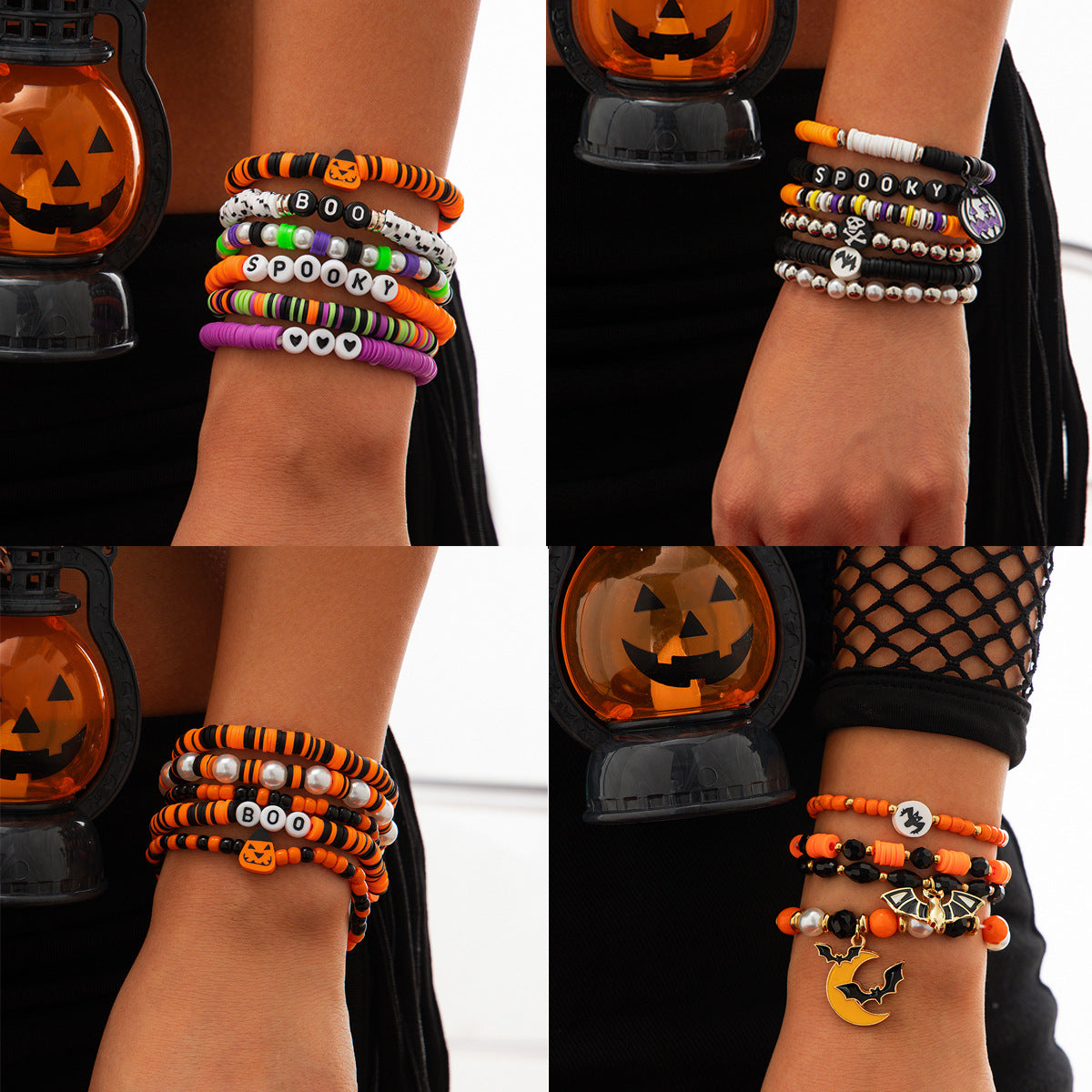 Halloween Party Alloy Letter Bracelet