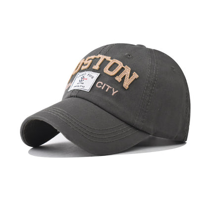 Large Letter Embroidery Cap