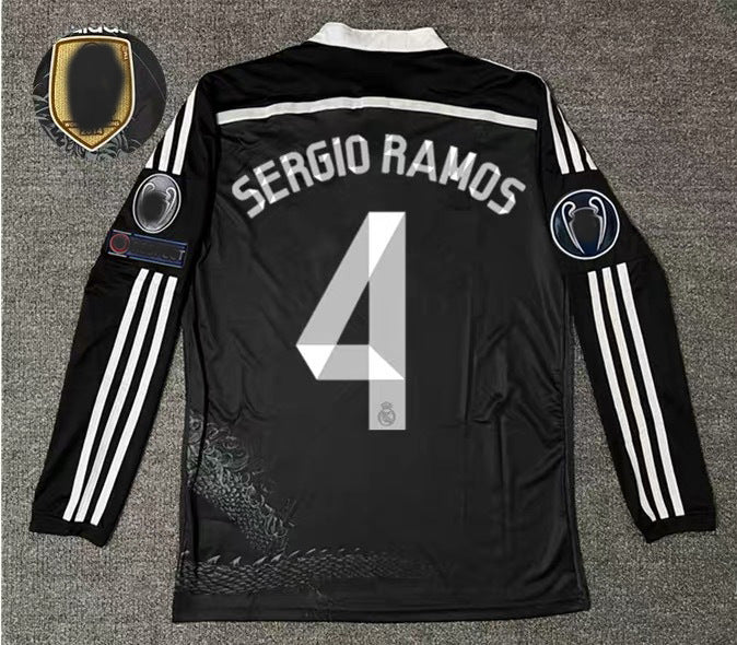 14-15 La Liga Real Madrid Retro Black Away Jersey