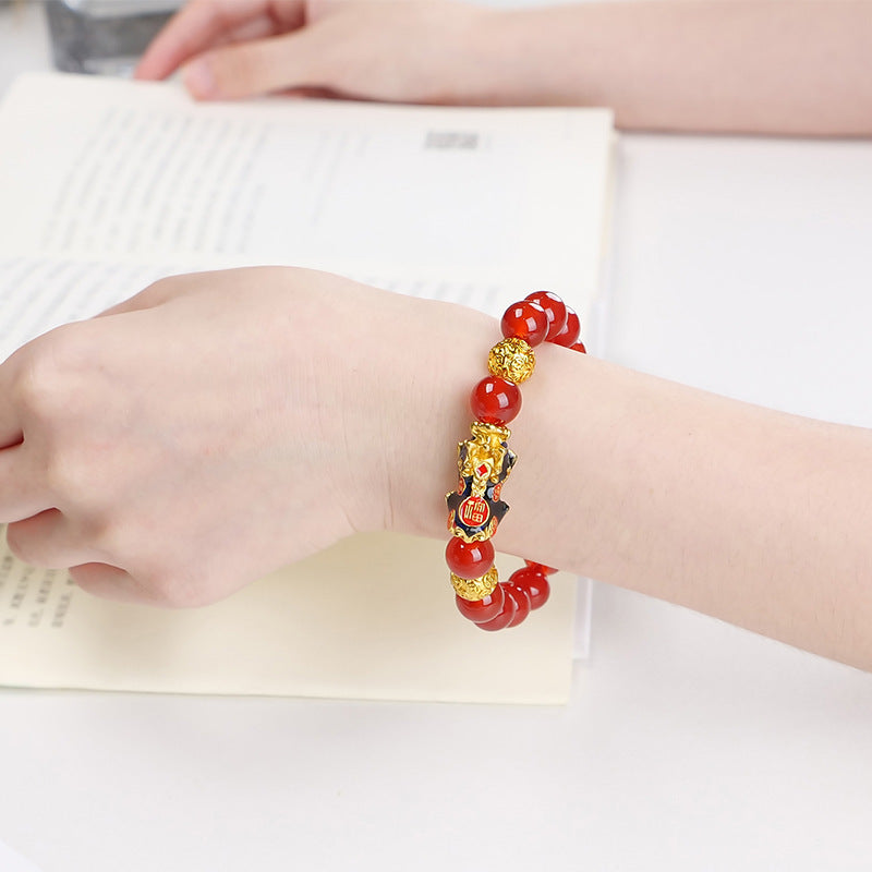 Temperature-changing color Pixiu bracelet