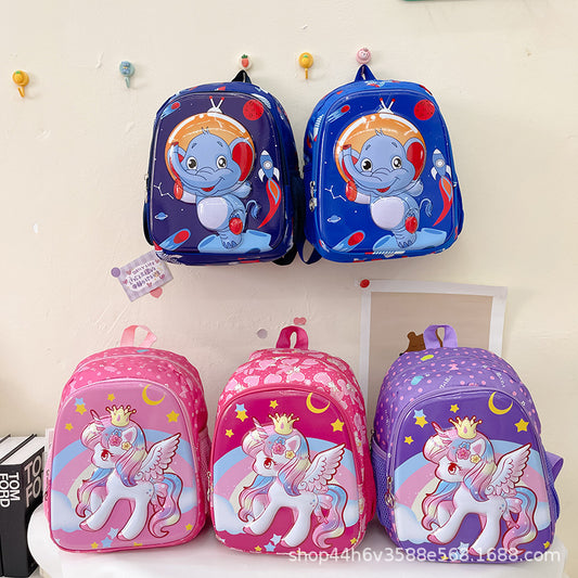 Cartoon cute children's backpack eggshell bag