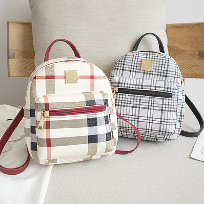 Plaid backpack