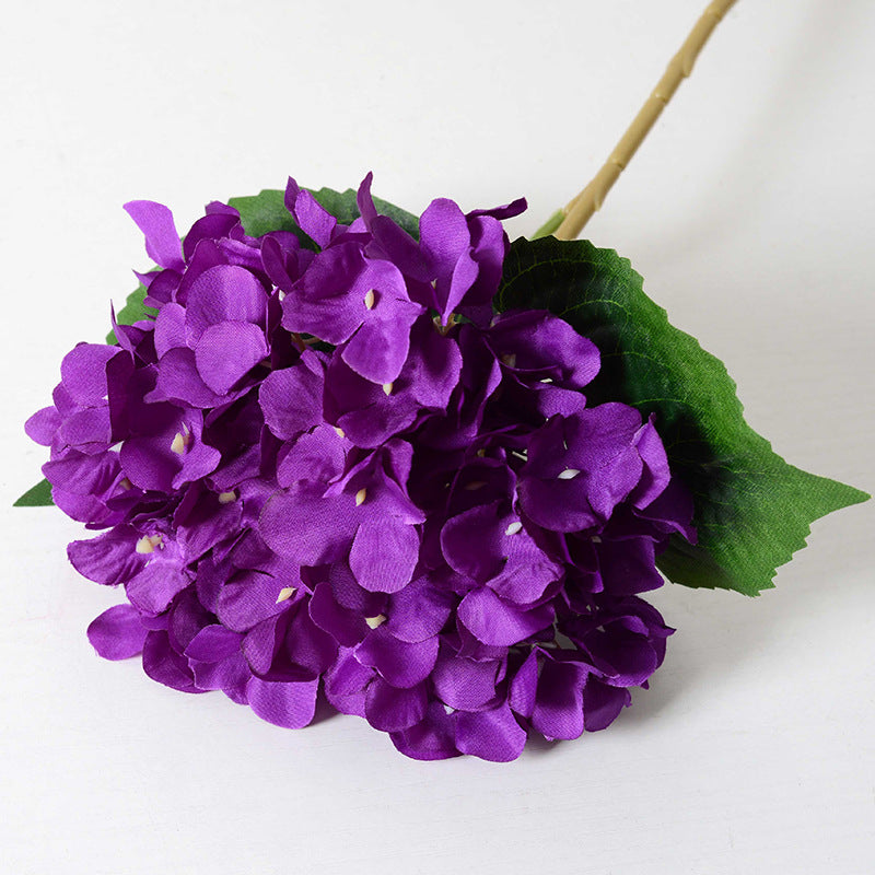 Artificial Hydrangea with Leaves Artificial Flowers Wholesale