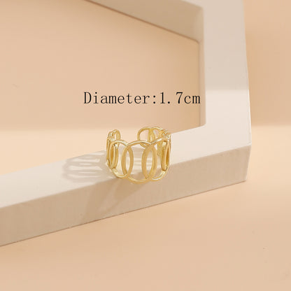 Retro fashion design punk style ring