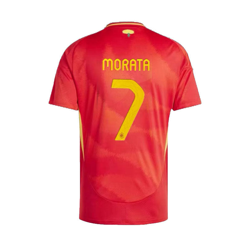 24 Euro Spain Home Away 9 Gavi 7 Morata 26 Pedri Jersey