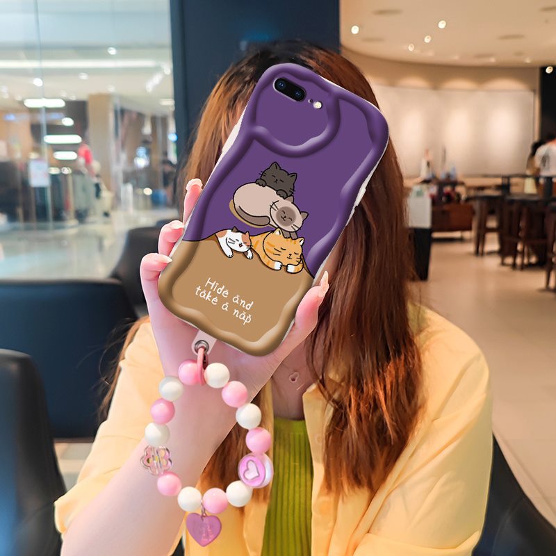 iPhone 7/8 Plus Cute Pet Wave Frame Case