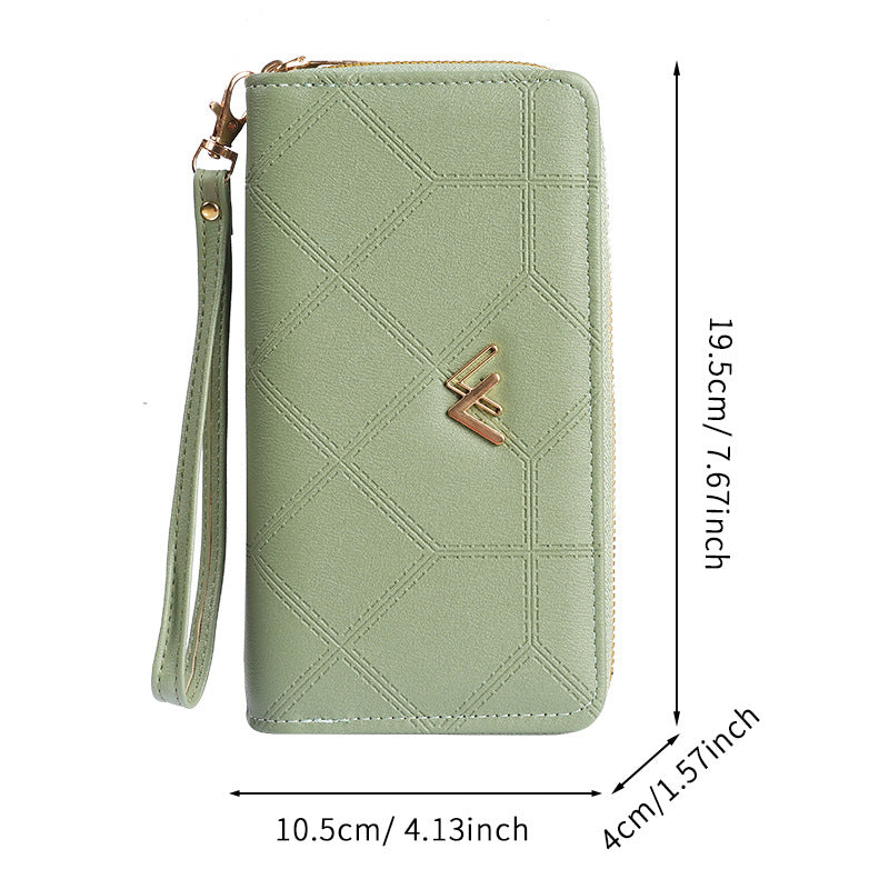 Suitable for women's wallets Long double zipper