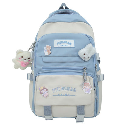 Casual large capacity backpack student schoolbag