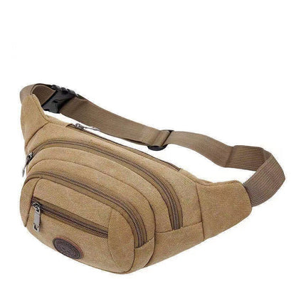 Men's waist bags wholesale canvas phone bags