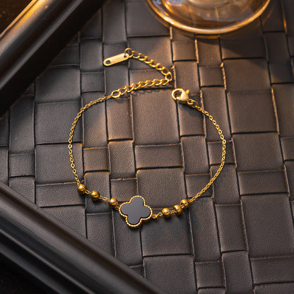 Fashion Clover Titanium Steel Bracelet