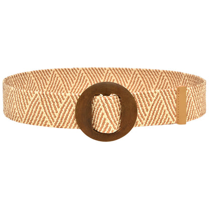 Women's canvas elastic belt