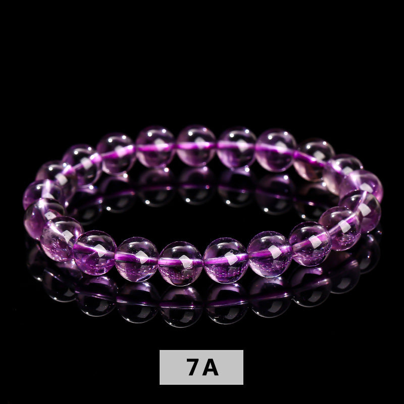 Natural amethyst bracelet single circle simple