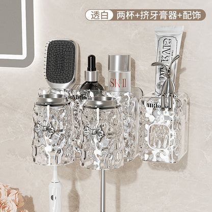 Toothbrush Holder No Drill Wall Mount Bathroom