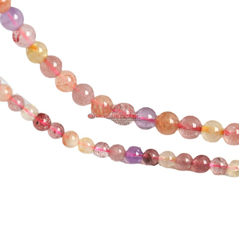 Seven crystal loose beads mixed color crystal round beads