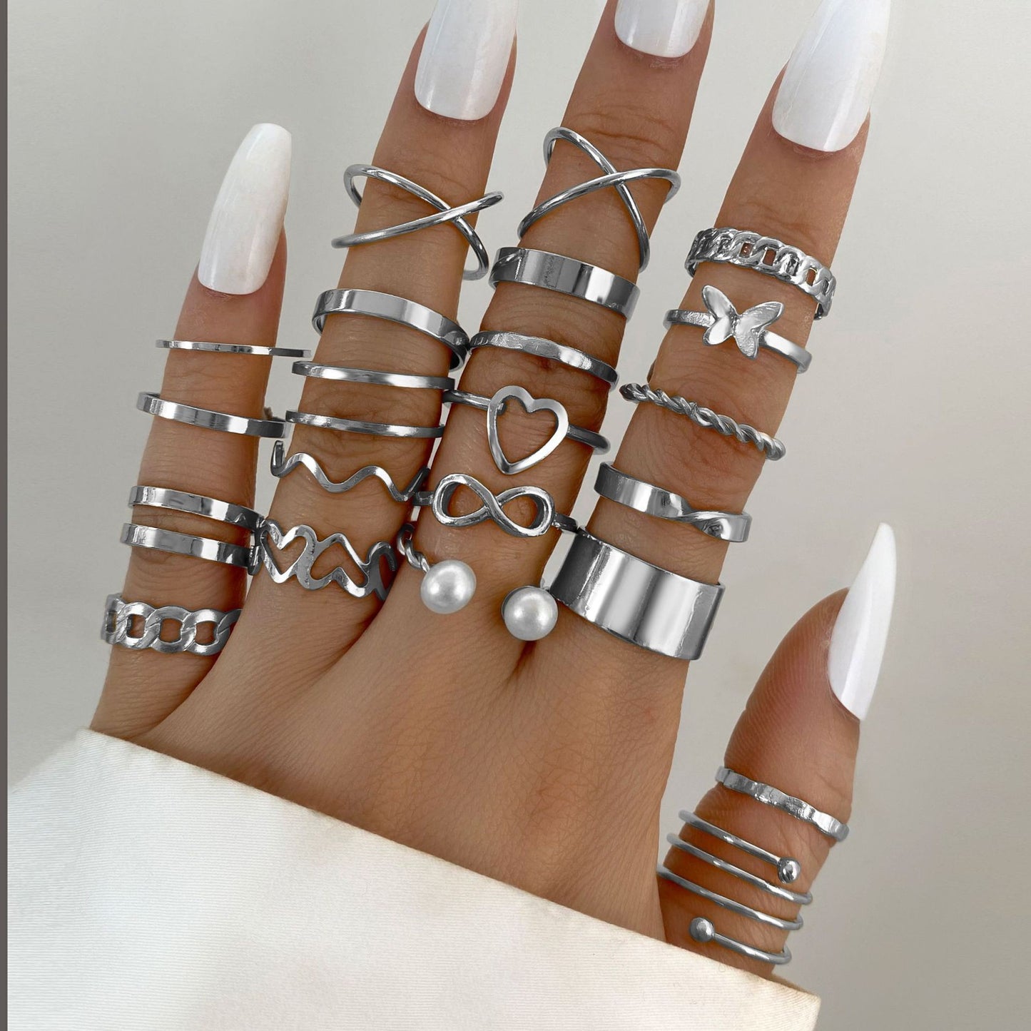 Multi-jointed ring set 24 pieces