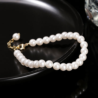 7A high imitation pearl bead round bead bracelet