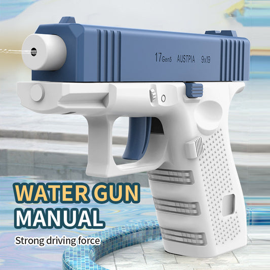 Mini Glock-style Water Pistol with Recoiling Action, Linked Automatic Shooting, Children's Toy Ages 3-8