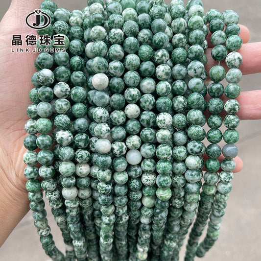 A grade natural green stone loose beads