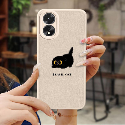 OPPO A38/A18 Fun Minimalist Case Youthful Cooling Leather Cute