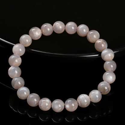 3A natural milk tea moonstone bracelet.