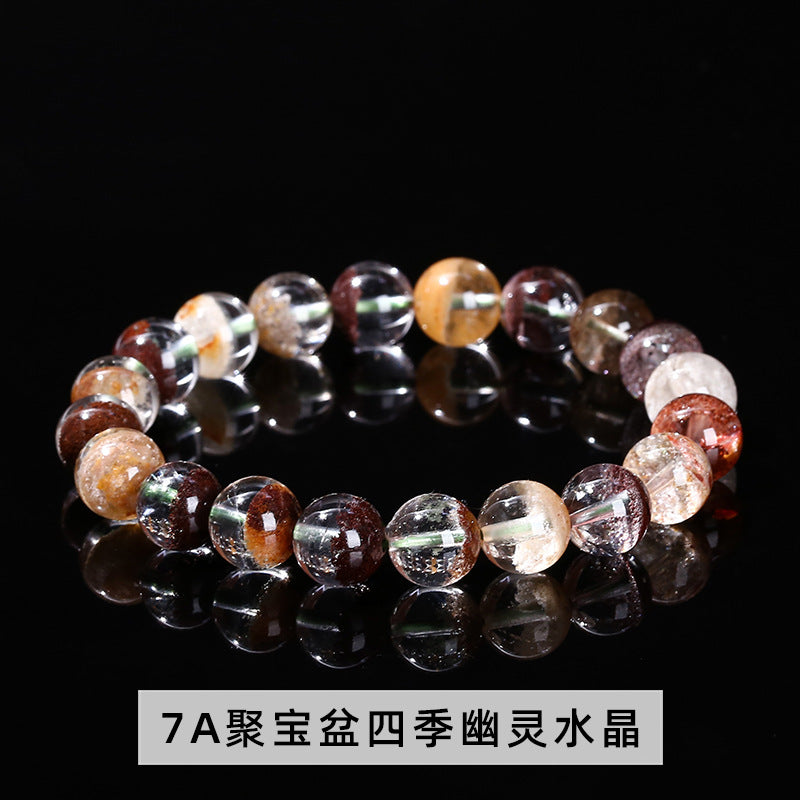 7A Natural Cornucopia Four Seasons Ghost Crystal Bracelet