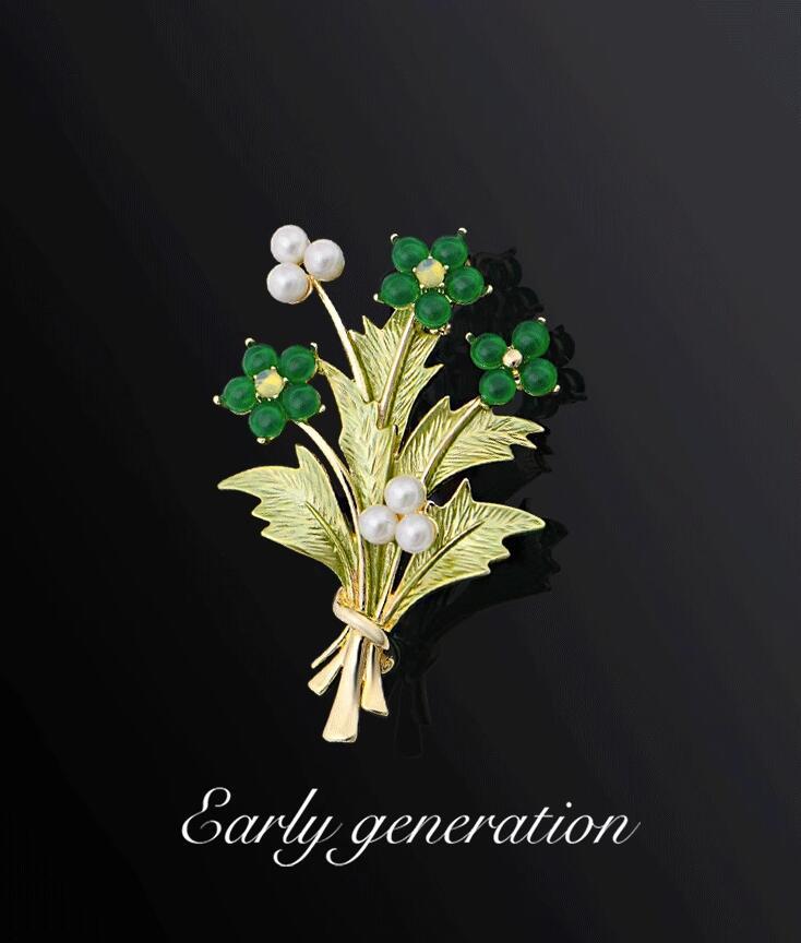 Bouquet brooch for women's high-end fashion