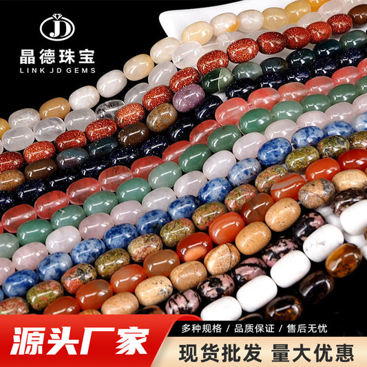 10 * 14Mm natural crystal agate drum beads loose beads