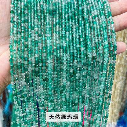 3Mm faceted small beads round beads cut loose beads