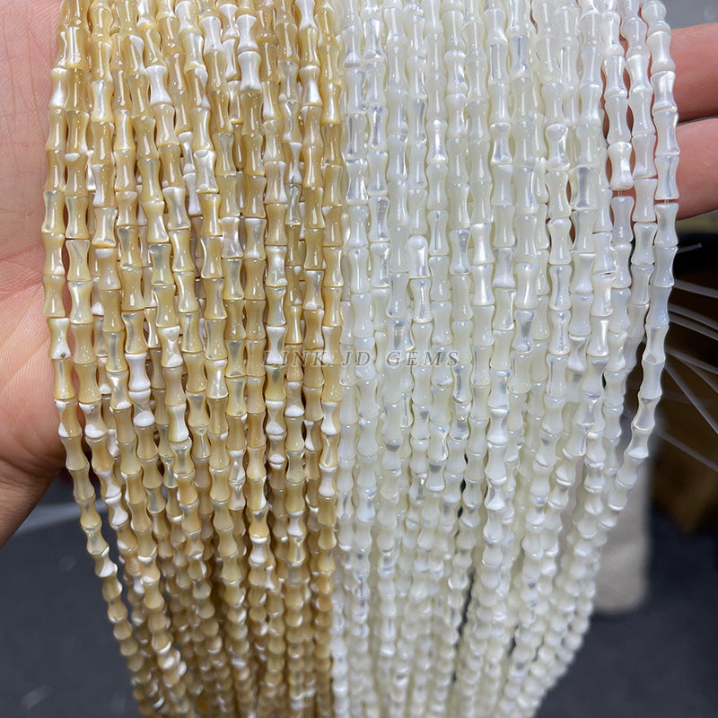 4 * 7Mm natural horseshoe snail bamboo beads loose beads