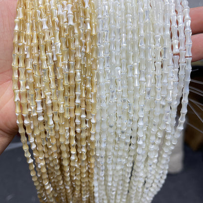 4 * 7Mm natural horseshoe snail bamboo beads loose beads