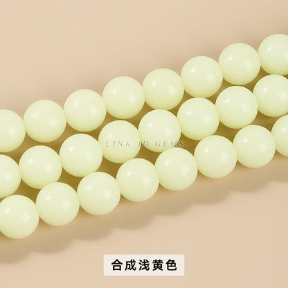 Luminous stone loose beads fluorescent stone beads