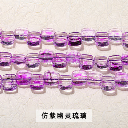 13 * 17 imitation ghost crystal glass beads hand row beads